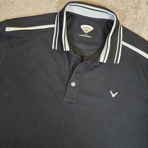 Callaway Moisture Wicking Performance Short Sleeve Golf Polo Size Large